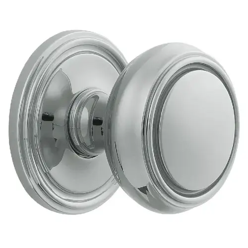 Preconfigured 5068 Knob with 5070 Rose Half Dummy Lock Bright Chrome Finish