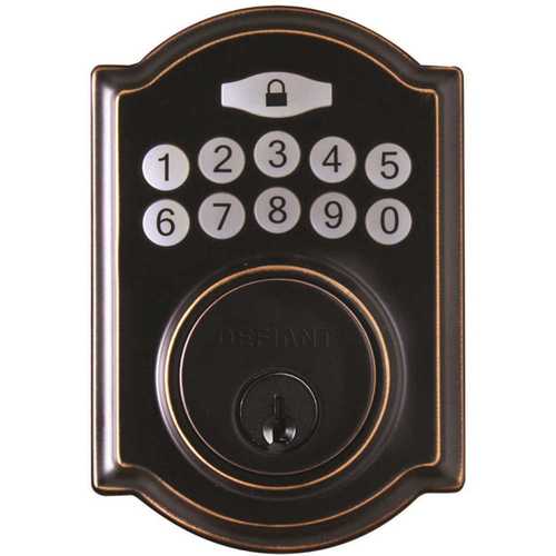 Castle Aged Bronze Single Cylinder Electronic Keypad Deadbolt