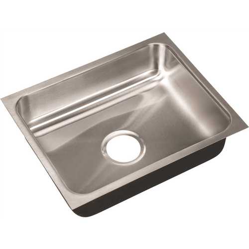 JUST MANUFACTURING US-ADA-1821-A-5-5-DCR 18-Gauge Stainless Steel 18 in. O.D. x 21 in. x 5.5 in. DCR Single Bowl Undermount Sink ADA Compliant