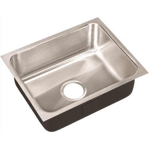 JUST MANUFACTURING US-1618-A 18-Gauge Type 304 Stainless Steel 16 in. O.D. x 18 in. Single Bowl Undermount Kitchen Sink