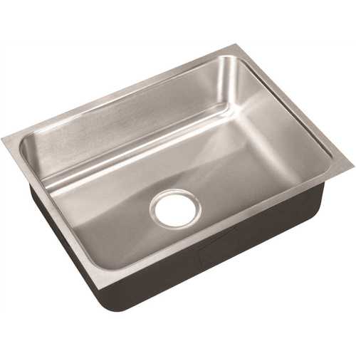 JUST MANUFACTURING US-1824-A 18-Gauge Type 304 Stainless Steel 18 in. O.D. x 24 in. Single Bowl Undermount Kitchen Sink