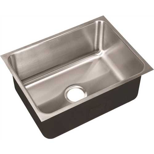 JUST MANUFACTURING USX-1824-A 18-Gauge Stainless Steel 18 in. O.D. x 24 in. Single Bowl Undermount Deep Kitchen Sink