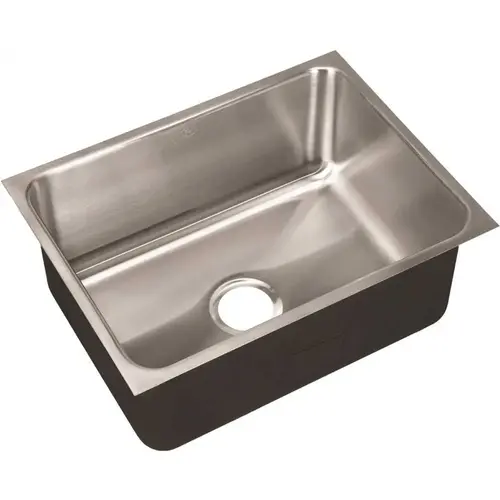 JUST MANUFACTURING USX-1824-A 18-Gauge Stainless Steel 18 in. O.D. x 24 in. Single Bowl Undermount Deep Kitchen Sink