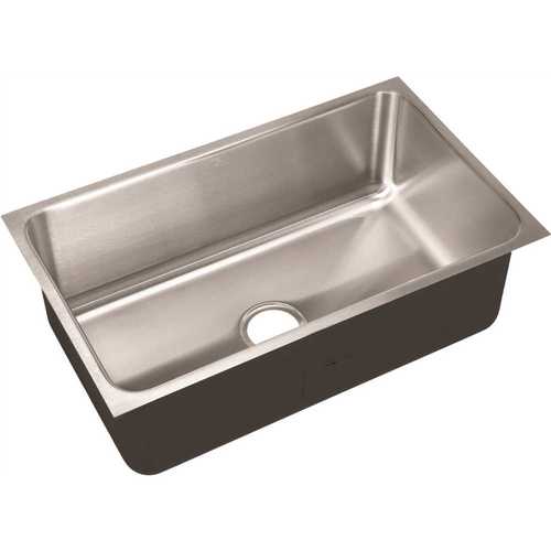 JUST MANUFACTURING USX-1830-A 18-Gauge Stainless Steel 18 in. O.D. x 30 in. Single Bowl Undermount Deep Kitchen Sink