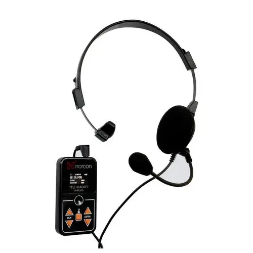 Two-Way Communication Headset Black Digital Wireless