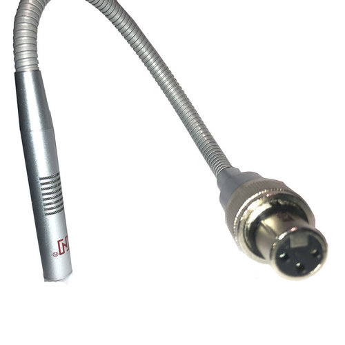 Gooseneck Microphone Silver XLR 24"