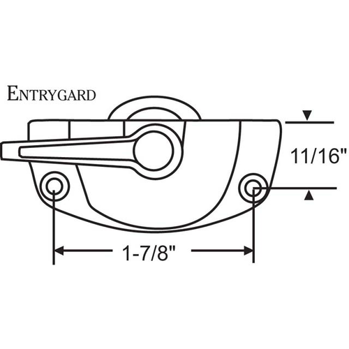 Entrygard Cam Lock Bronze