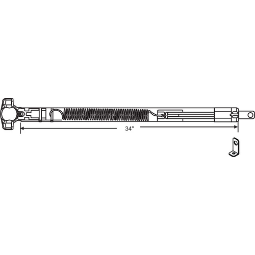 34in Inverted Tilt Balance with Clip Only 24-31 Lbs