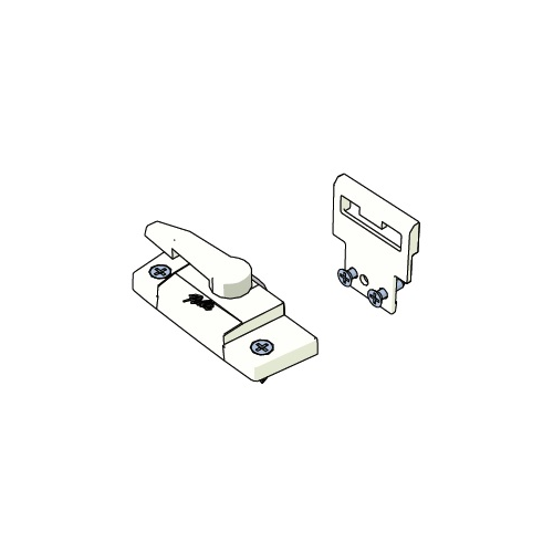 Pella Double Hung Sash Lock encompass 2003 To Current with Keeper & Screws White