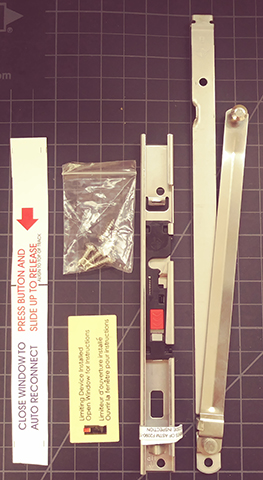 Brixwell 39-1177lhN-Kit Lh Limiting Control Device Kit narrow Design safegard 2 For Casement Window