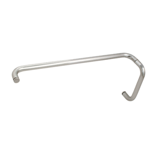 CRL BMNW8X22SC Satin Chrome 8" Pull Handle and 22" Towel Bar BM Series Combination Without Metal Washers