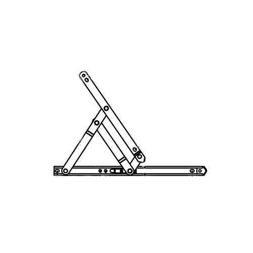 4 Bar Hinge Assembly with 54 Degree Stop Stainless Steel