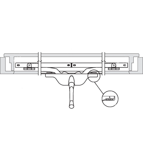 Pivot Shoe Operator 11in aluminum Single Vent Awning window Front Mount Style handle Sold Seperately