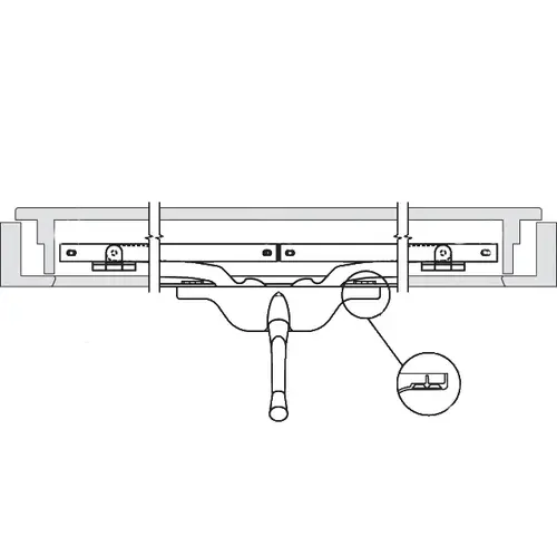 Pivot Shoe Operator 9in aluminum Single Vent Awning window Front Mount Style handle Sold Seperately