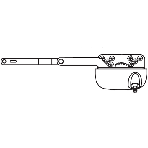 Split Arm Casement Operator white Truth Right Hand handle Sold Seperately