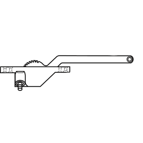 Single Arm Casement Operator chestnut Bronze Truth Left hand Front Mount 11in Arm length Handle Sold Seperately