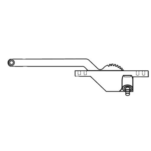 Single Arm Casement Operator white 11' Arm Right Hand handle Sold Seperately