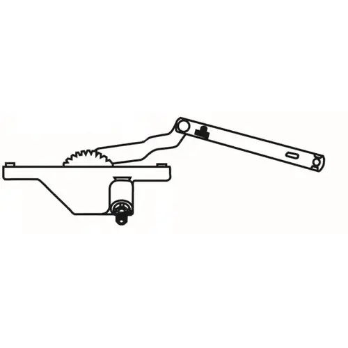 Dyad Casement Operator White truth Right Hand Rear Mount handle Sold Seperately