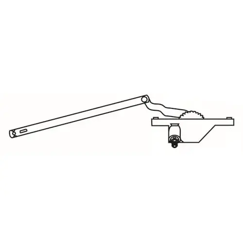 Dyad Casement Operator White truth Left Hand Rear Mount handle Sold Seperately