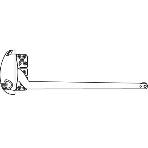 X Drive Casement Operator for Vinyl Window White 13-1/2in Single Arm Length handle Sold Separate