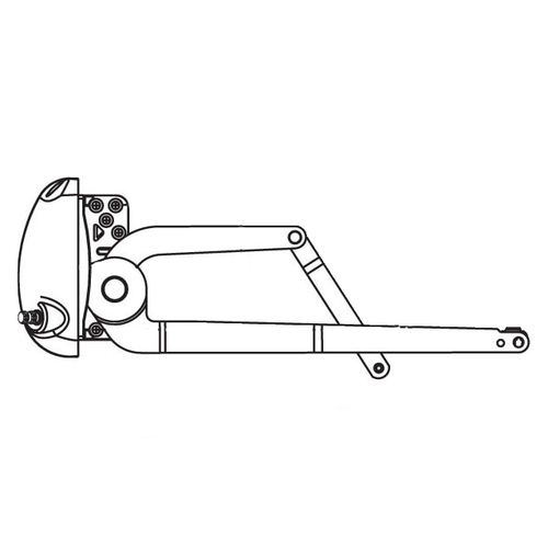 Dual Arm Casement Operator white For Vinyl Window handle Sold Separate