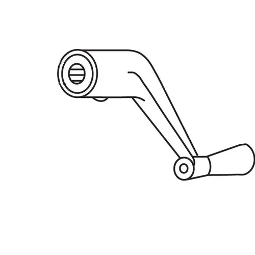 Crank Handle White 5/16in Spline