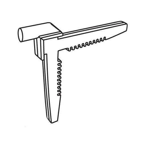 Tilt Key White saw Tooth Design non Handed