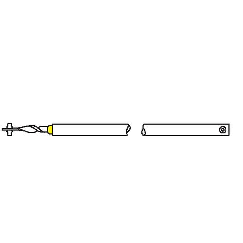 36in Yellow Spiral Balance standard Rod