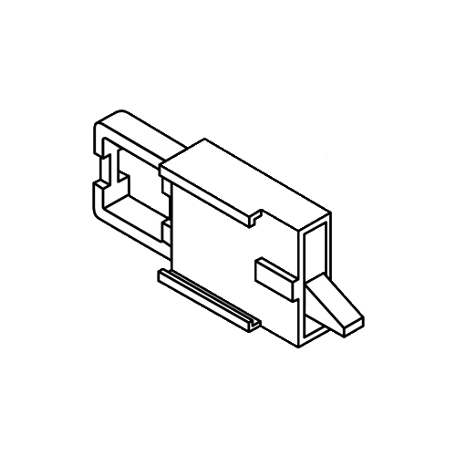 Left Hand Black Tilt Latch As slides Onto Extrusion