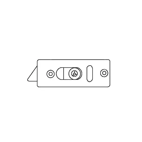 Tilt Latch Assembly With Lock 2-13/32in Hole Spacing uses Tilt Latch Tool 59-7 Black