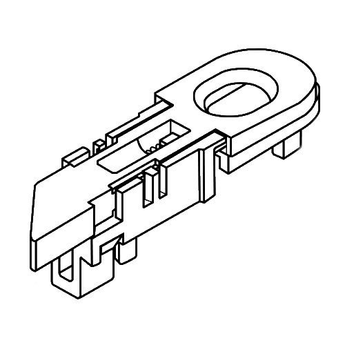 White Tilt Latch Left Handed