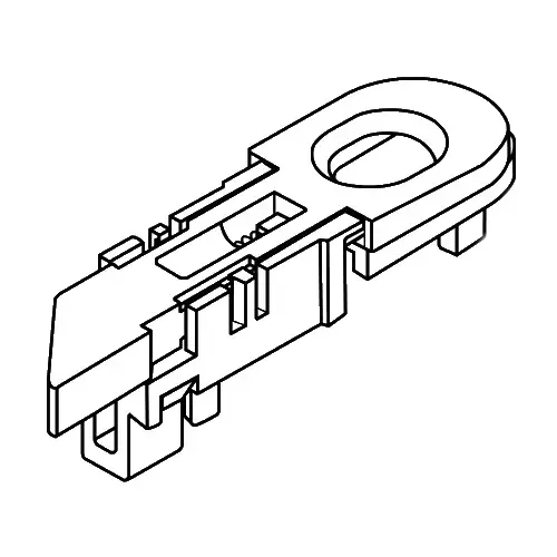 White Tilt Latch Left Handed - pack of 2