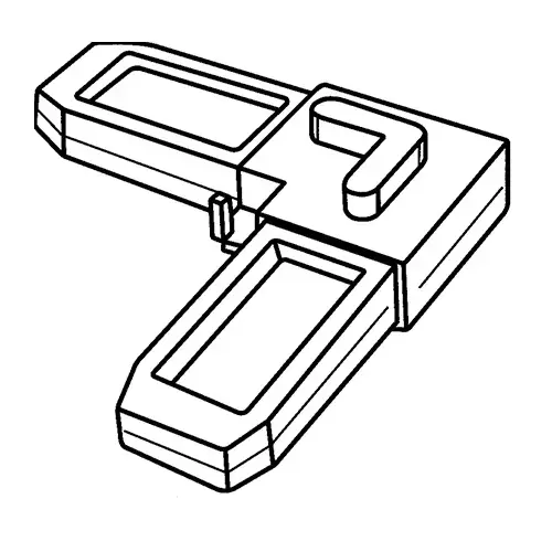 Outside Corner Plastic White with Stop Leg 5/16in - pack of 25