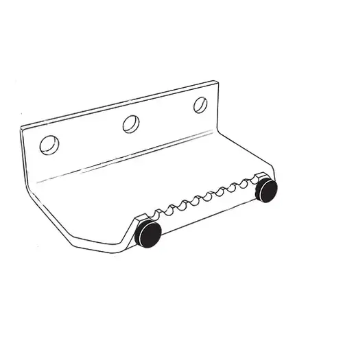 Brixwell 91-672 Foot Door Pull aluminum - Silver Finish