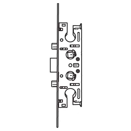 Brixwell 19504b Pella Storm Door Mortise Lock black Faceplate Reversible