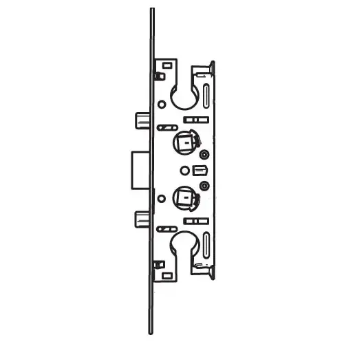 Pella Storm Door Mortise Lock black Faceplate Reversible