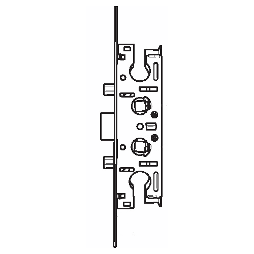 Pella Storm Door Mortise Lock brown Faceplate Reversible