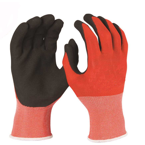 Milwaukee 48-22-8903B X-Large Red Nitrile Level 1 Cut Resistant Dipped Work Gloves - pack of 12