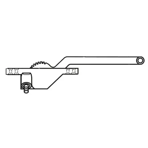 Truth's Lh Operator 7 1/2" Arm sst Roller Black