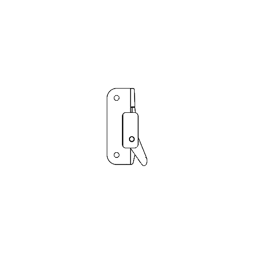 Lh Angel Vent Lock White cill Mounted with 2 Wood Screws