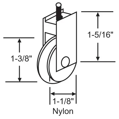 Miller Screen Roller 1-1/8" nylon