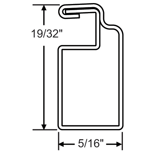 Brixwell 90H-237 Tube 8 Ft Screen Frame Bronze 20pcs