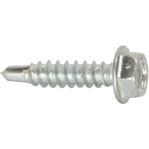 #10 x 1 in. External Hex Washer Head Self-Drilling Screw Zinc - pack of 500