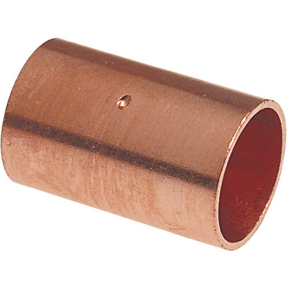 NIBCO I6001 1 in. Copper Pressure Cup x Cup Coupling Fitting with Dimple Stop