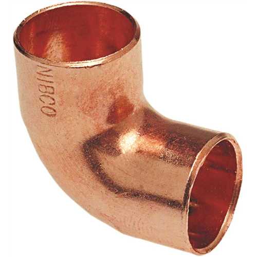 NIBCO I6071 1 in. Copper Pressure Cup x Cup 90 Degree Elbow Fitting