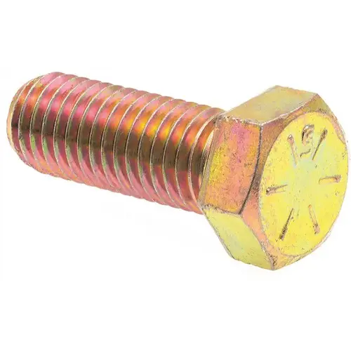 3/8-16 in. x 5-1/2 in. GR8 Zinc Yellow External Hex Head Cap Screw - pack of 50