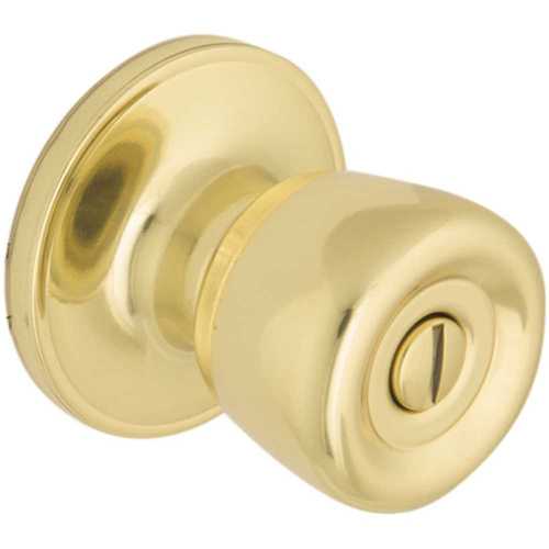 Bell Polished Brass Bed and Bath Door Knob