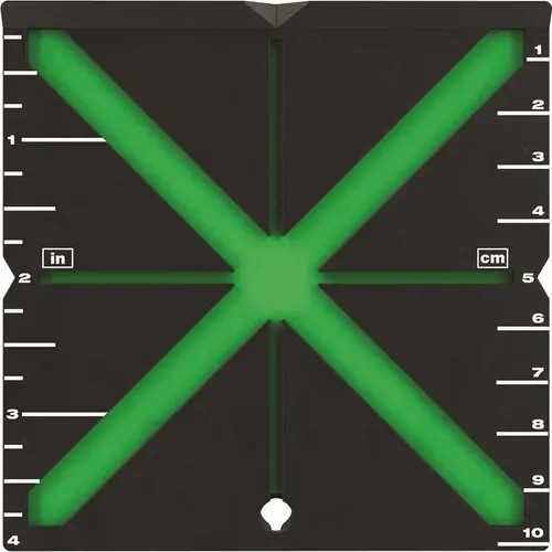 High Visibility Centering Alignment Target for Laser Level