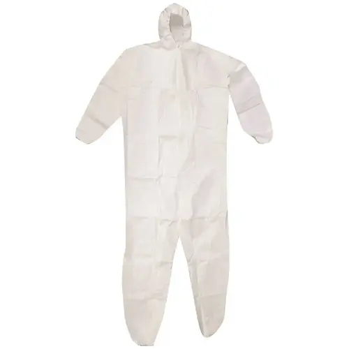 SuperTuff White Heavy Duty Painter's Coverall with Hood 3XL - Bulk Pack 25/cs - pack of 25