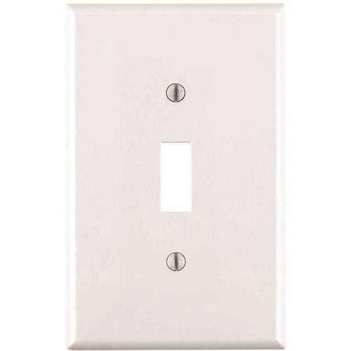 1-Gang White Midway Toggle Nylon Wall Plate - pack of 10